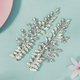 handmade Jelly Rhinestone Pearl Bridal Hair Clip Set