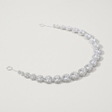 silver rhinestone headband rhinestone Round Headband Soft Chain Hair Accessory