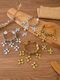 retro Cross Necklace And Earring Set For Women