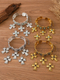 retro Cross Necklace And Earring Set For Women
