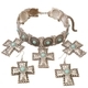 retro Cross Necklace And Earring Set For Women