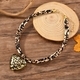 leopard print heart Leopard Print Pendant Leather Cord Necklace