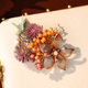 gold four-piece set gold Filigree Flower Hair Clip Set Wedding Bridal Accessory