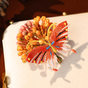 gold four-piece set gold Filigree Flower Hair Clip Set Wedding Bridal Accessory