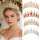 european Style Rhinestone Bridal Crown Headpiece