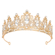 european Style Rhinestone Bridal Crown Headpiece