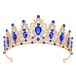 Gold + Sapphire Blue Diamond
