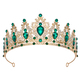 european Style Rhinestone Bridal Crown Headpiece