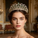 rhinestone Alloy Crown Princess Headpiece Wedding Hair Accessory
