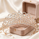rhinestone Alloy Crown Princess Headpiece Wedding Hair Accessory