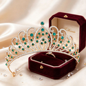 rhinestone Alloy Crown Princess Headpiece Wedding Hair Accessory
