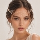 retro Multi-Layer Rhinestone Forehead Drop Headpiece