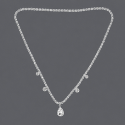 Silver Light Luxury Daily Forehead Chain Hs-J6610s