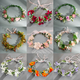 floral Wreath Bridal Hairband For Wedding And Beach Photoshoot