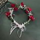 floral Wreath Bridal Hairband For Wedding And Beach Photoshoot