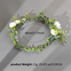 floral Wreath Bridal Hairband For Wedding And Beach Photoshoot