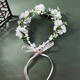 floral Wreath Bridal Hairband For Wedding And Beach Photoshoot