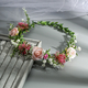 floral Wreath Bridal Hairband For Wedding And Beach Photoshoot