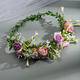 floral Wreath Bridal Hairband For Wedding And Beach Photoshoot
