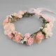floral Wreath Bridal Hairband For Wedding And Beach Photoshoot