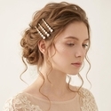 light Luxury Zircon One-Word Hair Clip For Women