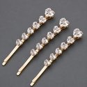 light Luxury Zircon One-Word Hair Clip For Women