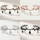 alloy Rhinestone Forehead Drop Headband Bridal Hair Accessory