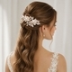 handmade Pearl Rhinestone Bridal Side Hair Comb