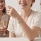 adjustable Copper Open Bangle With Zircon Stone