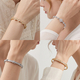 adjustable Copper Open Bangle With Zircon Stone