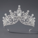baroque Vintage Rhinestone Crown Tiara For Bridal Wedding