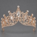 baroque Vintage Rhinestone Crown Tiara For Bridal Wedding