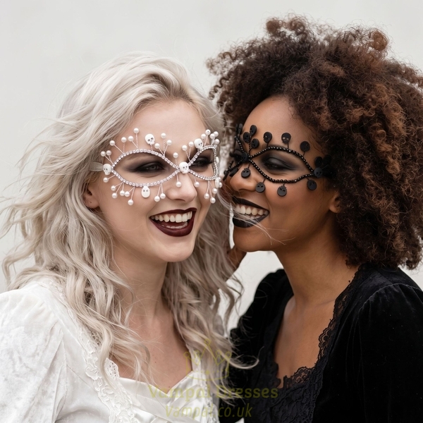 rhinestone Masquerade Mask For Halloween Cosplay Photoshoot