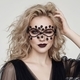 rhinestone Masquerade Mask For Halloween Cosplay Photoshoot