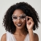rhinestone Masquerade Mask For Halloween Cosplay Photoshoot