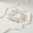 cutout rhinestone handmade headband forest Style Fabric Simulated Flower Pearl Headband Wedding Hair Accessory