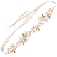 cutout rhinestone handmade headband forest Style Fabric Simulated Flower Pearl Headband Wedding Hair Accessory
