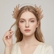 vintage Greek style leaf headband greek Goddess Leaf Headband Rhinestone Bridal Hair Accessory