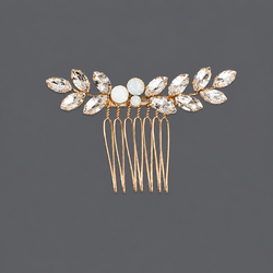Gold Light Luxury Banquet Hair Comb Hs-J6265