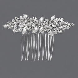 Silver Versatile Rhinestone Hair Comb Hs-J7099s