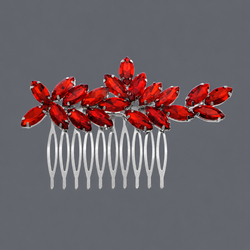 Red Light Luxury Banquet Hair Comb Hs-J6836sred