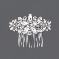 Silver Petal Versatile Hair Comb Hs-J3898