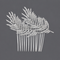 Silver Light Luxury Banquet Insert Comb Hs-J4195a