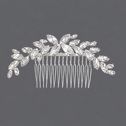 Silver Bridal Versatile Insert Comb Hs-J4894