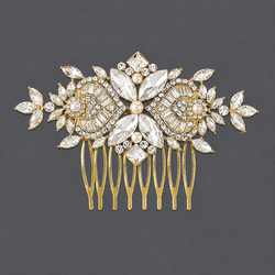 Gold Daily Forest Style Hair Comb Hs-J6150g