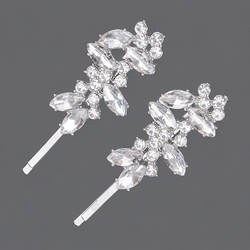 Silver Rhinestone Light Luxury Hair Clip Hs-J7013s