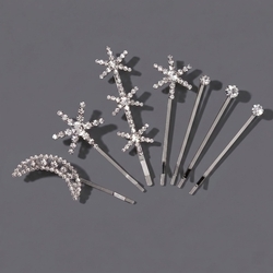 Silver Commuter Matching Hair Clip Hs-J6462s