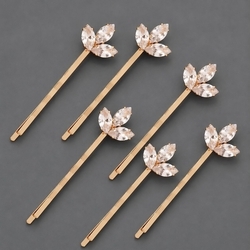 Gold Clover Hair Clip Hs-J7430g
