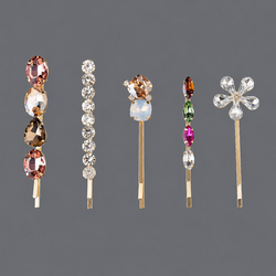 Colorful Rhinestone Princess Versatile Hair Clip Hs-J6781