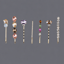 Colorful Rhinestone Versatile Hair Clip Set Hs-J6782
